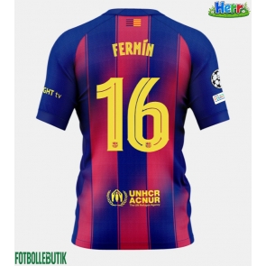 Barcelona Fermin Lopez #16 Hemmatröja 2025-26 Kortärmad